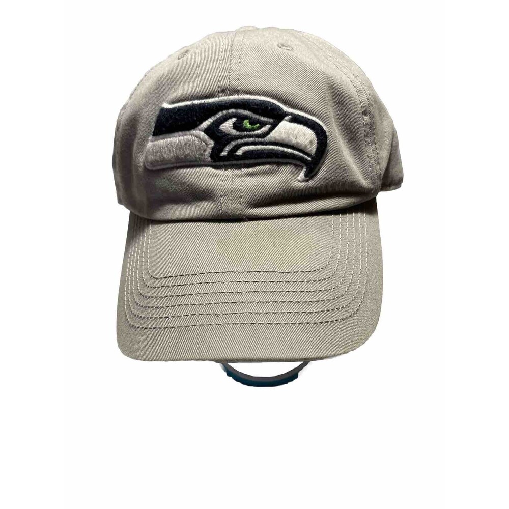Seattle Seahawks Mens Size L Hat Gray Tan Fitted '47 Pro Back Ball Cap